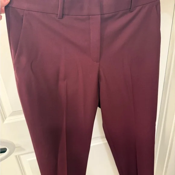 Theory Burgundy Tailored Blazer + Slim Tapered Pants (Excellent Condition) - Picture 5 of 8
